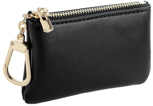 Schlüsseletui Damen Münzbörse Mini Geldbeutel Für Kleingeld Schlüsseletui Leder Münzbörsen Schlüsselmäppchen Vollnarbigem Münzbeutel Schlüsselmäppchen Kleine Pu Reißverschluss Geldbeutel Damen