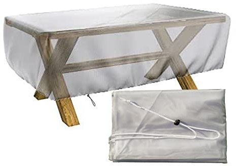 Schutzhülle für Gartenmöbel, wasserdicht, strapazierfähig, UV-Schutz, Schnee- und Windschutz, PVC, transparent, 70 x 70 x 85 cm