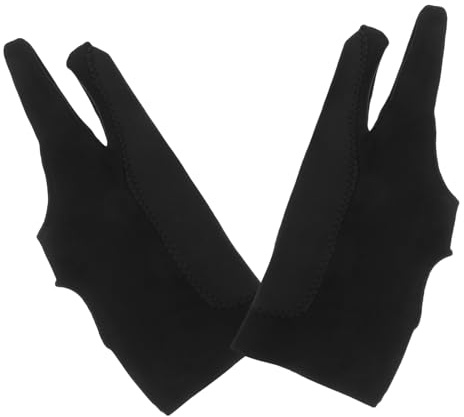 PACKOVE Zweifinger-zeichenhandschuhe für Grafiktabletts Digitaler Malhandschuh aus Hochelastischem Material Passend für Rechts und Linkshänder Atmungsaktiv und Strapazierfähig