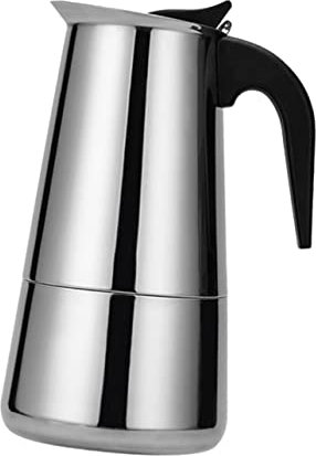 BESTOYARD Caffettiera in Acciaio Per Piano Cottura Accessori Da Cucina Utensili Da Caffè Adatta Induction Caminetti Facile Da Usare e Pulire Design Portatile