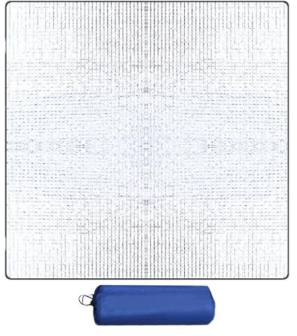 Alu Isomatte Schaummatten - 200x200cm Camping-Bodenmatte | Faltbare Zeltmatte Bodenmatte Thermomatte | Isolierende Thermo-Campingmatte Für Outdoor, Camping, Wandern, Ultraleicht Silber