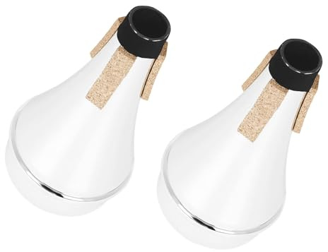 SECFOU 2pcs Plastic Trumpet Mute for Beginners Small and Lightweight Trumpet Mufflers for Practice Practice Mute Accessory