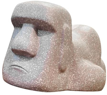 DEARMAMY Moai Taschentuchbox Halter Resin Kreativer Taschentuchspender Dekoartikel für Bad Küche Schlafzimmer Stabil Glatte Oberfläche Elegant Design Zufällige Farbe Zufällige Farbe
