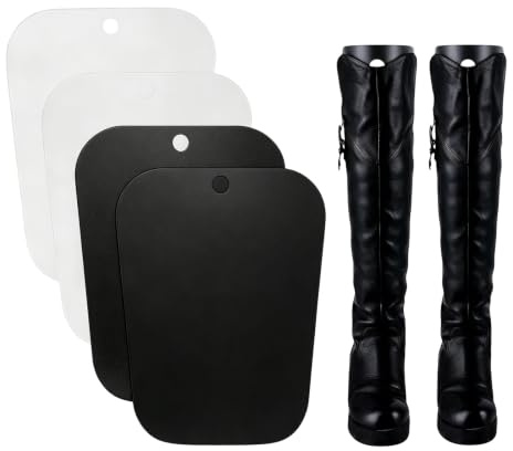 erioctry 2Pairs Shoe Trees Tall Short Boot Shaper Tree Inserts Knee High Shoes Thigh Boot Holder Support for Women Lady