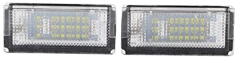 Gorgeri Luz de matrícula de 1 par, 6000K 18 LED Luz de matrícula Lámpara de panel de licencia para Mini R50 R52 R53(DC12V)