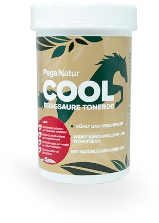 PegaNatur Cool Essigsaure Tonerde [wohltuend & kühlend] 2,5kg Pferdesalbe mit ätherische Öle hilft bei Regeneration, Entspannung, Bänder, Gelenke, Muskel & Muskelkater bei Pferde Pferdebalsam Heilerde