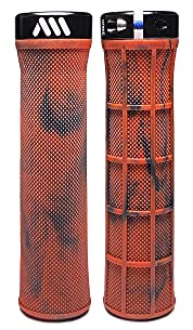 All Mountain Style Fahrradgriffe Berm Grip Model | Fahrradlenkergriffe Lenker Handgriffe MTB | 135 mm - 100 g | Feste und leichte Befestigung der Griffe am Fahrradlenker | Ideales MTB-Zubehör