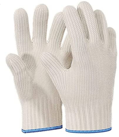 Guanti da cucina resistenti al calore per interni ed esterni, guanti di protezione dal calore per cucinare, cuocere, tenere la pentola, maneggiare il grill, ecc.