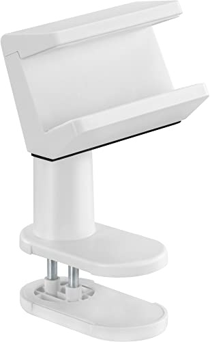 InLine® Tischklemme für Steckdosenleiste, drehbar, Federklemme, weiß