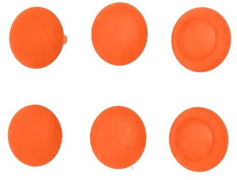 Couvercle de Bouton de Joystick 3D pour Manette PS5 Elite, 6 en 1, Capuchon de Remplacement pour Joystick de Remplacement, Poignée de Pouce pour Manette PS5 Elite (Orange)