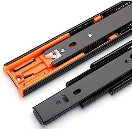 SWAYVES Hochleistungs-Schubladenführungen, Schubladenschienen, Kugelgelagerte Vollauszugsführungen, Schrank-Schubladenführung, Silence-Vollauszugs-Hochleistungsführungen/Buffer/10Inch 25Cm