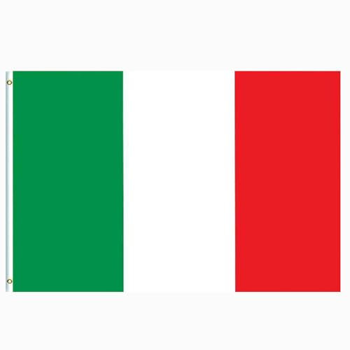 Bandera grande de Italia de 5 x 3 pies para decoraciones 2025, gran pancarta nacional italiana para juegos, deportes de fútbol, eventos del día 80, desfile de celebración, bar, jardín, decoración de