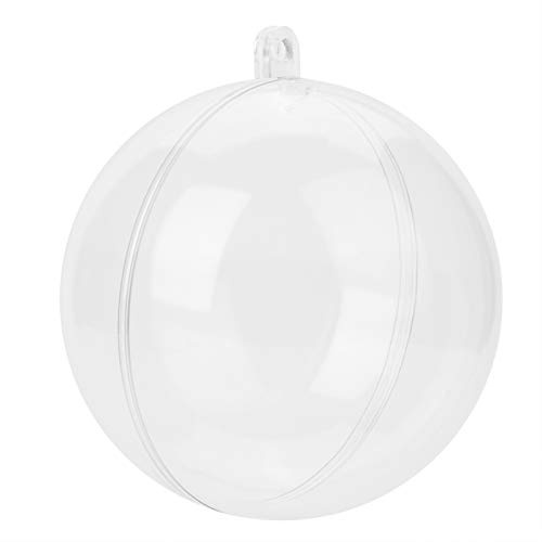 20 St Genomskinliga Fyllbara Prydnadskulor, DIY Plast Julgran Dekoration Bollar med Band Bitar, Mistel, Prydnadssaker för Allmänna Dekorationsändamål, Säker och Hållbar (5 mm)