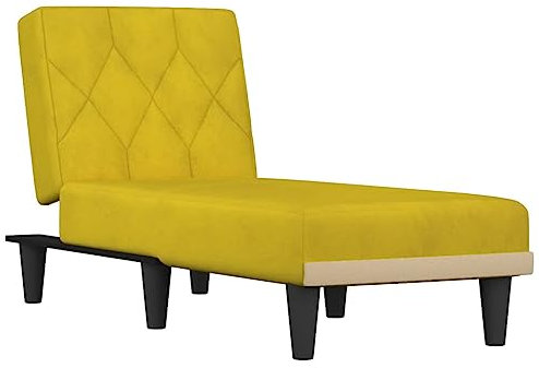 Kangmusi Chaiselongue Gelb Samt, kangmusi352864