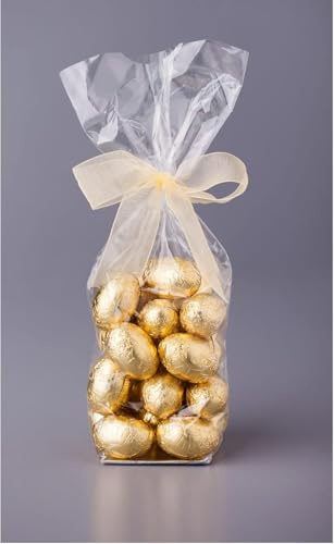 Ekoe Plastic Free Solutions, Pz 100 Bustine Trasparenti Alimenti Biodegradabili, Sacchetto Confetti, Buste Alimentari, Pacchettini Regalo Sacchetti Nascite Bomboniere, Sacchettini Regalo Compostabili