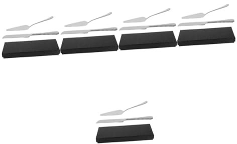 TOPBATHY 5 Conjuntos Juego de para Pasteles Oro Molde para Pasteles Platos Cuchillo Pan Cuchillo de Pan espátula para Pastel Pala para Hornear Pasteles Acero Inoxidable Silver