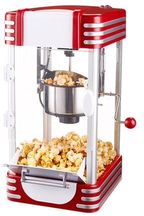 FUIBEJAE Hot Air Popcorn Machine Mini Popcorn Maker, 1200W Home Electric Popcorn Popper with Measuring Scoop, Healthy Oil-Free for Christmas Birthday Party or Movie Night