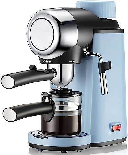 Mini machine à café expresso avec mousseur à lait moussant pour expresso, cappuccino, latte, machiato