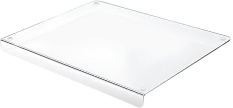Tabla de cortar de cocina transparente para cortar verduras para carne y pan, práctica tabla de cortar para preparación de alimentos y verduras