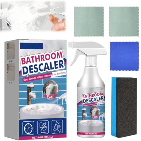 GXGM 1 Pièces Nettoyeur de taches têtues, 2025 Nettoyant salle de Bain Détachant Multi-usages à l'acide oxalique, Nettoyant WC Salle de bain Pour toilettes égout salle de bains nettoyage (60ml)
