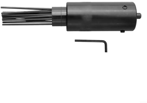 Pneumatic Needle Scaler Rust Removal Head 19-Pin High-Carbon Steel Derusting Attachment for Air Hammer Tools, Efficient Coating and Welding Slag Remover for