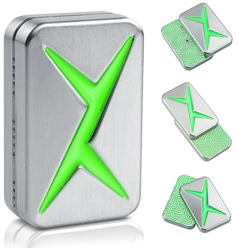 Magnetischer Metall Fidget Slider für Erwachsene: EDC-Fidget zur Linderung von Angstzuständen, ADHS/ADS/Autismus, Leuchtendes Spielzeug für zu Hause/das Büro für Väter, Männer und Freunde