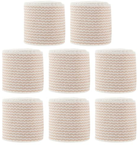BCOATH 8 Rolls Sports Elastic Wraps with Hook Loop Breathable Fixation Wraps for Arm Leg Wrist Ankle Knee Compression for Injury Prevention