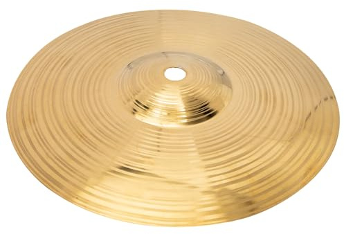 ELAYARD Becken aus Legiertem Messing Langlebiges Percussion Zubehör für Jazz Schlagzeug Stoßfestes Musikinstrument teil Klarer Klang Platzsparend für Übung und Geschenk an Schlagzeuger