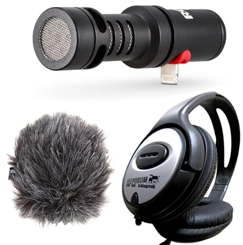 Rode VMML Videomic Me-L für iPhone + keepdrum Kopfhörer