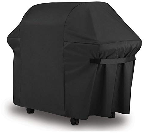 Housse Barbecue Bâche de Protection Anti-UV/Anti-l'eau/Anti-l'humidité Imperméable Extérieur Grill Noir pour Weber, Holland, JennAir, Brinkmann 420D Oxford（152x76x121cm）