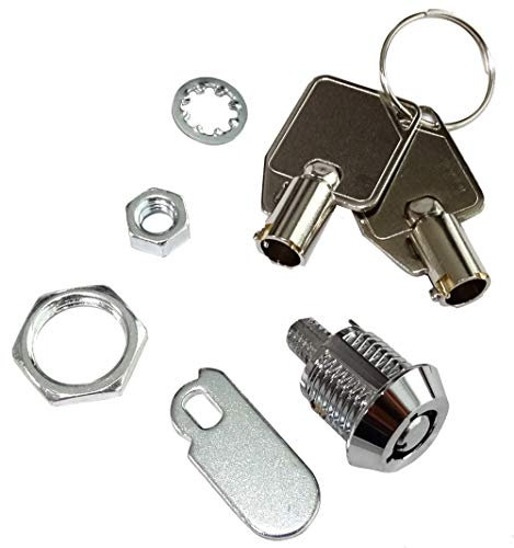 AERZETIX: Cerradura tubular con llaves para mueble gabinete caja buzón Ø12mm C43604