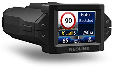 NEOLINE X-COP 9300s - Full-HD-Videorekorder mit Radarwarner, GPS-Antenne, GPS-Datenbank mit Geschwindigkeitsradaren, aktualisierbare Datenbank, Parkmodus