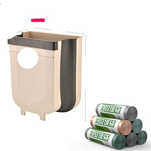Hängende Mülleimer Wandmontage Klappbare Küchenschranktür Hängende Abfalleimer für Küche Schlafzimmer Ruheraum-Typ3, Belgien, 9L