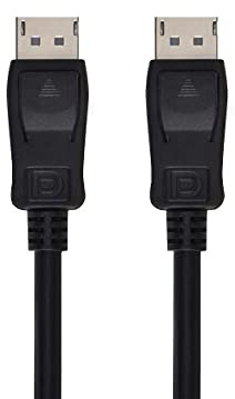 Monoprice 8K DisplayPort 2.0 Cable - 80.0Gbps, 16K Resolution, Supports NVIDIA G‑Sync AMD FreeSync, 10 Feet, Black