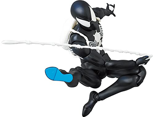 MAFEX No.168 Spiderman schwarzes Kostüm Comic Ver. Gesamthöhe ca.6,1 Zoll (155 mm), bemalte Actionfigur