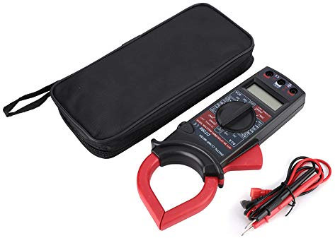 Pinza amperometrica, DT266 Proster Pinza Amperometrica 1000V/750V DC/AC con display LCD 200/1000A Amperometro Multimetro Digitale