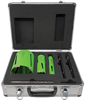 CorePlus Diamond Dry Core Drill Bit Set, 7 Piece