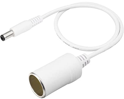 Zigarettenanzünder-Buchse YACSEJAO 12/24 V Auto-Zigarettenanzünder-Kabel auf Gleichstrom 5,5 mm x 2,5 mm Stecker, Klinkenadapter für Kfz-Ladegerät, Kühlschrank, Luftpumpe