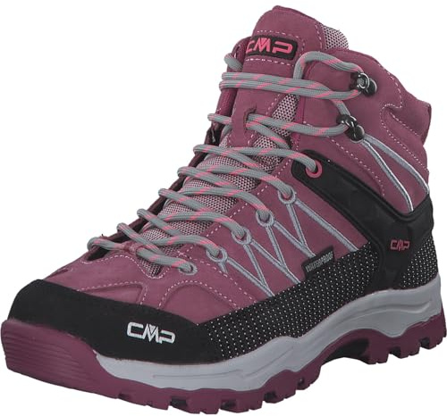 CMP Rigel Mid Shoes WP Chaussures de Trekking Unisexes pour Enfant, Rose Bleu Clair Fard Ghiaccio, 36 EU