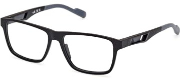 adidas Brille mit Sehstärke für Herren optional mit Sonnenbrillentönung oder Blaulichtfilter, Tropfen, gefertigt aus Kunststoff, Modell: SP5058 (inklusive Brillenetui)
