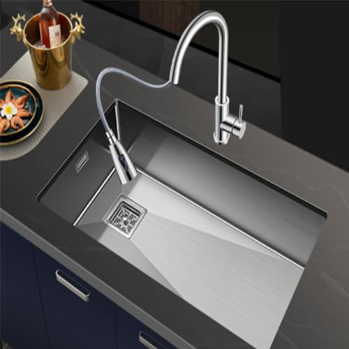Profundidad Del Fregadero Bajo Encimera De Cocina De 21 Cm，fregadero Cocina 1 Seno Con Grifo Extraíble，fregadero Cocina 1 Seno Con Escurridor，fregadero Cocina Con Dispensador De Jabón，fregadero Camper