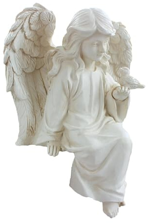Statue d'ange en prière, Figurine d'ange en prière, Sculpture d'ange en résine pour Cour