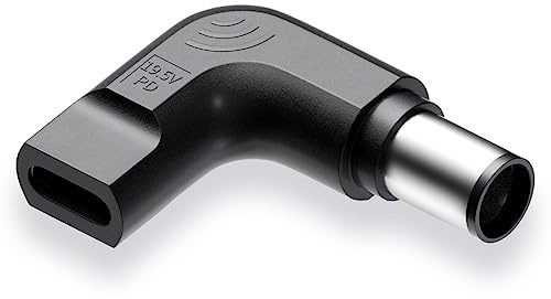 QYD USB-C-auf-DC-Stecker 7.4 * 5.0mm, PD USB C Buchse auf DC Dell Adapter | Stromversorgungskonverter Adapter USB TYPE C auf DC 7.4mm für Dell Latitude Inspiron Chromebook Precision Vostro XPS