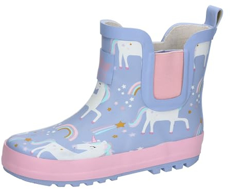 Lico Stivali in gomma Samira unisex per bambini, blu rosa, 33 EU