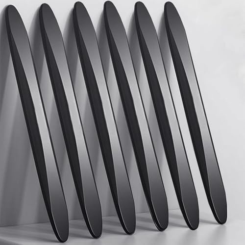 Car Door Protectors, PVC Edge Guards, 6 Pack, Black | 7mm Thick Strip with Self-Adhesive Backing, Universal Fit for Doors, Bumpers & Mirrors, Helps Guard Against Parking Scratches