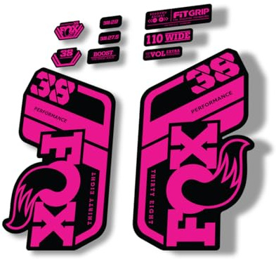 Gabel Ersatz Aufkleber kompatibel für Fox 38 2021 Performance Series Pink (matt)