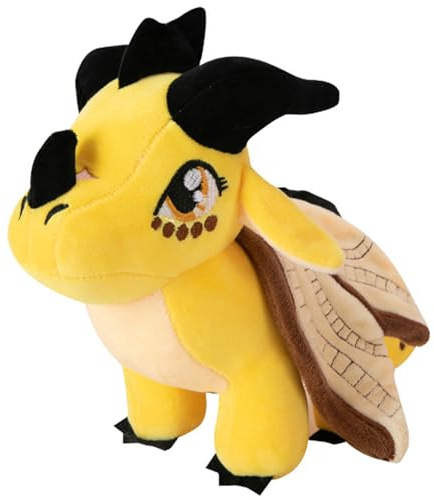 FCTREE Soft Wings Dragon Plush Toy,Fire Dragon Pillow,Pterosaur Plush Flying Dragon Plushie Toys for Fans Kids Boys Girls Birthday Toys,Dragon Lover Gifts(Yellow)