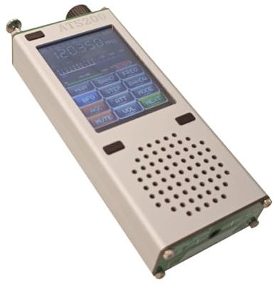 Qerwsdty Nouvelle Radio de Bande D'Aviation ATS200 FM SI4732 + ESP32 + Bluetooth + Écran Tactile 2,4 Pouces FM, AM, LSB, Réception Multimode USB Installation Facile Facile à Utiliser