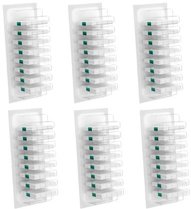 Toilet Brush Set with Disposable Heads Replaceable Scrubbing Pads, Clog-Free Flushable Design for Deep Cleaning (48 Refills-Box)