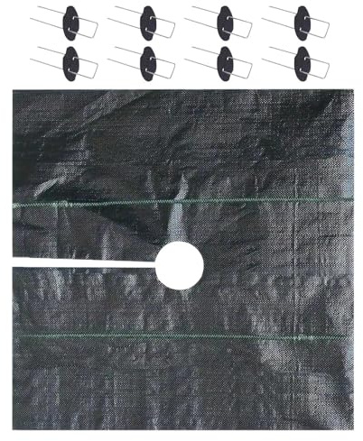 Copertura per Terreno da Giardino - Tessuto Per Controllo,Con Chiodi Copertura Paesaggistica Nera Per Radici Alberi Erosione Pendii Agricolo Sintetico Serra